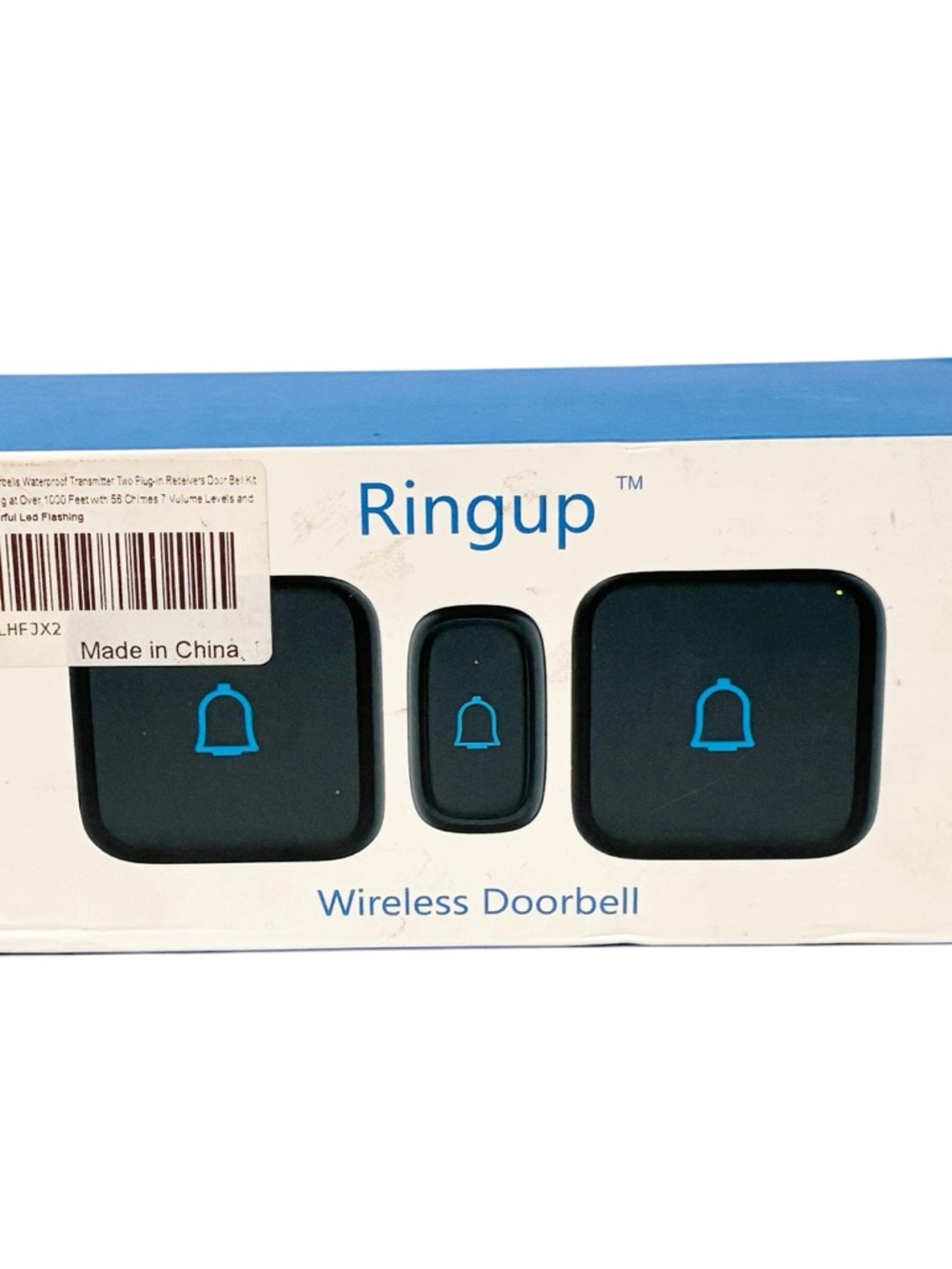 RingUp‎ Wireless Doorbell 3pc Set White NEW IN BOX Home